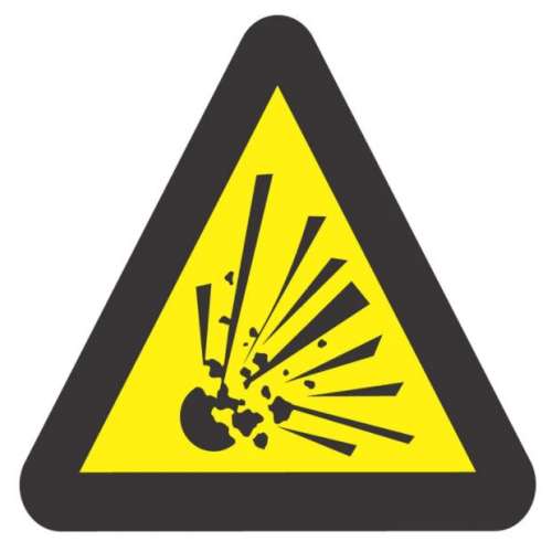 Explosion Hazard Warning – WW3 – ABS – 190